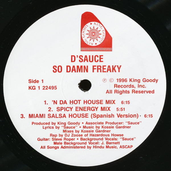 The Saucé : So Damn Freaky (12")