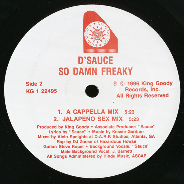 The Saucé : So Damn Freaky (12")