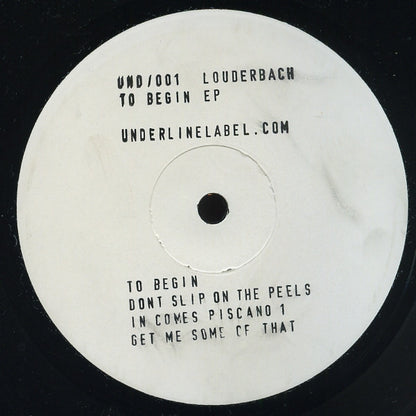 Louderbach : To Begin EP (12", EP, W/Lbl, Sta)