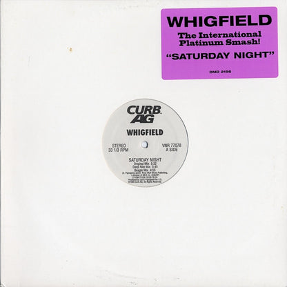 Whigfield : Saturday Night (12", Promo)