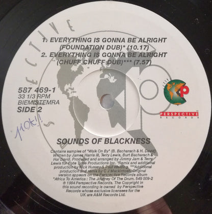 The Sounds Of Blackness* : Everything Is Gonna Be Alright (The Remixes) (12")