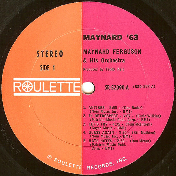 Maynard Ferguson & His Orchestra : Maynard '63 (LP, Album)