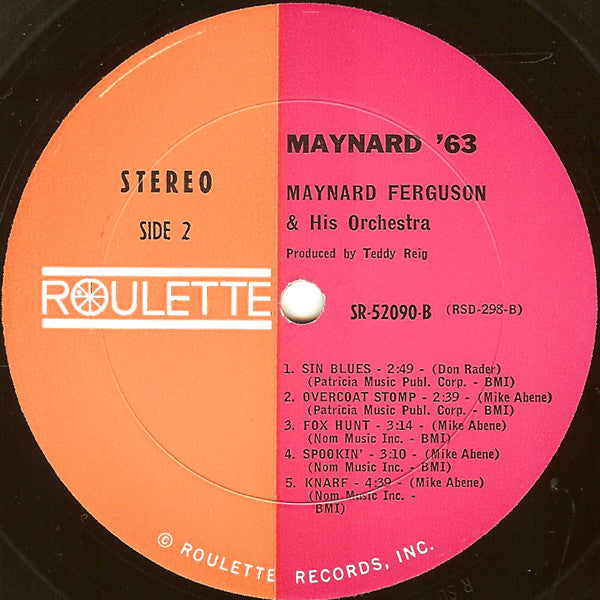 Maynard Ferguson & His Orchestra : Maynard '63 (LP, Album)