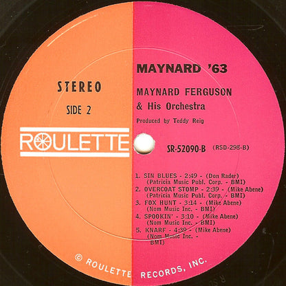 Maynard Ferguson & His Orchestra : Maynard '63 (LP, Album)