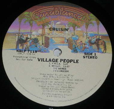 Village People : Cruisin' (LP, Album, Promo)