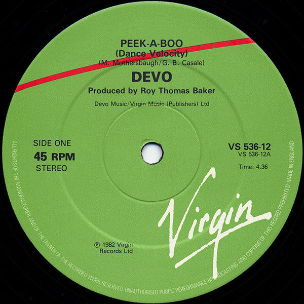 Devo : Peek-A-Boo! (12")