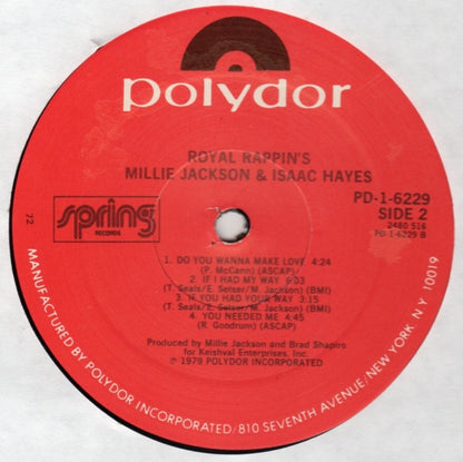 Millie Jackson & Isaac Hayes : Royal Rappin's (LP, Album, 72 )
