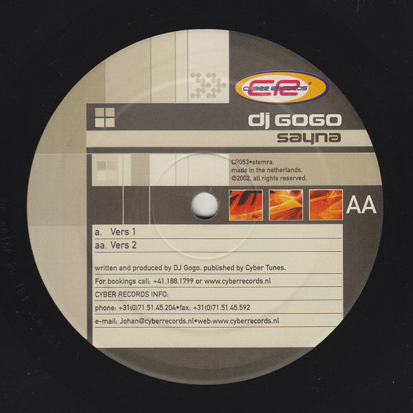 DJ Gogo : Sayna (12")
