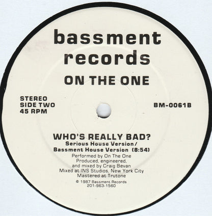 On The One : Who's Really Bad? (12")