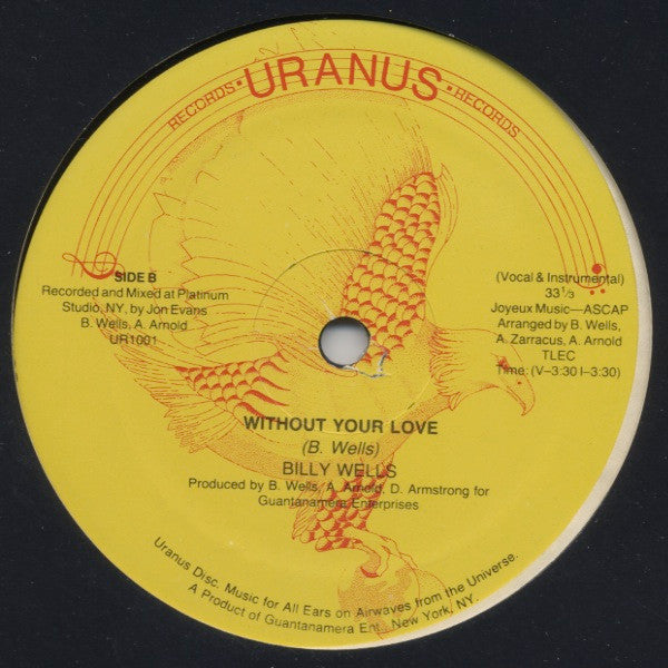 Billy Wells : Girl Watcher / Without Your Love (12")