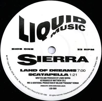 Sierra : Land Of Dreams (12")
