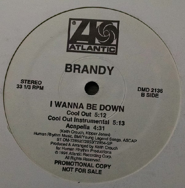 Brandy (2) : I Wanna Be Down (12", Promo)
