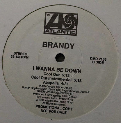 Brandy (2) : I Wanna Be Down (12", Promo)