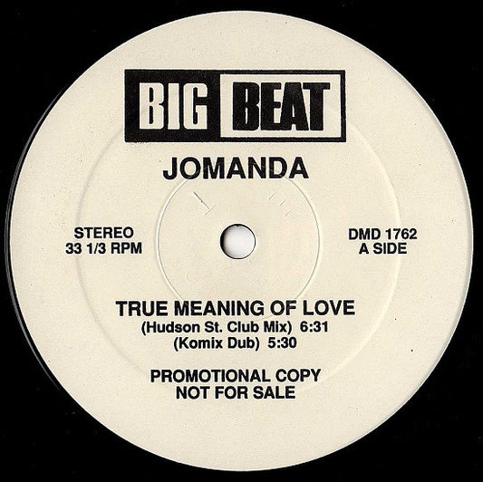 Jomanda : True Meaning Of Love (12", Promo)