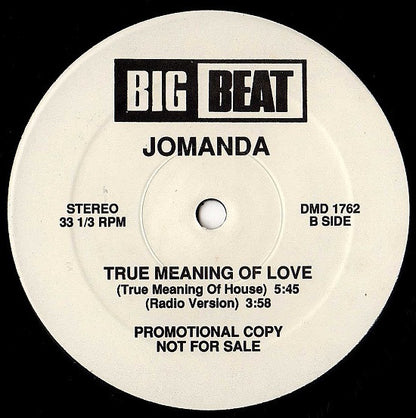 Jomanda : True Meaning Of Love (12", Promo)