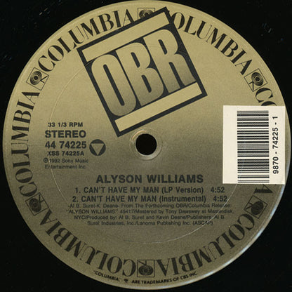Alyson Williams : Can't Have My Man (12")