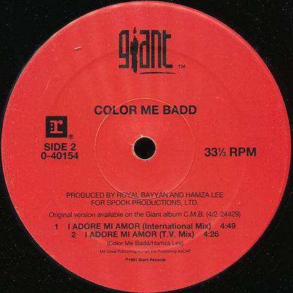 Color Me Badd : I Adore Mi Amor (12", Maxi)