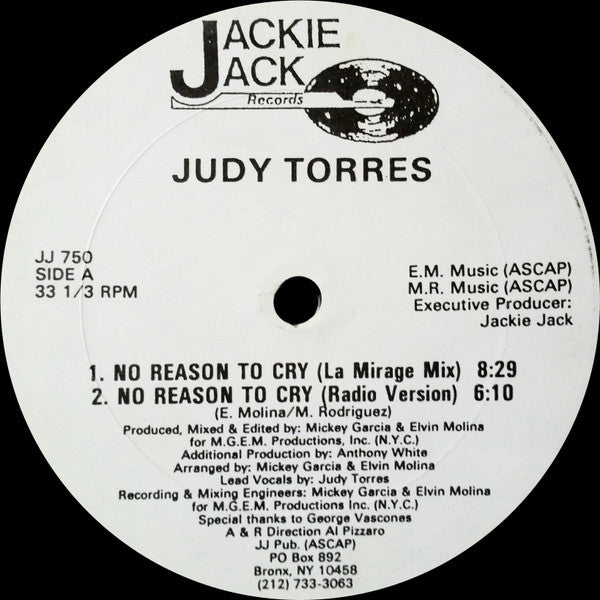 Judy Torres : No Reason To Cry (12")