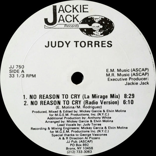 Judy Torres : No Reason To Cry (12")