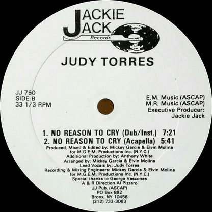 Judy Torres : No Reason To Cry (12")