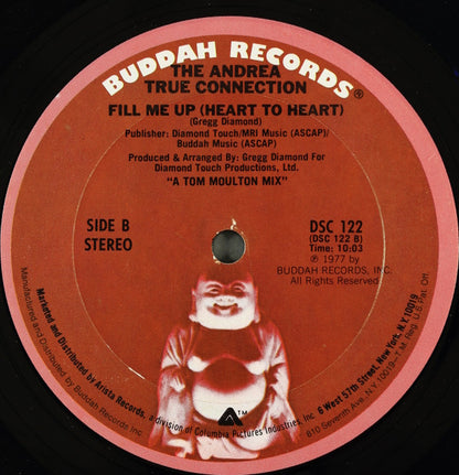 The Andrea True Connection* : What's Your Name, What's Your Number / Fill Me Up (Heart To Heart) (12", Single, Pit)