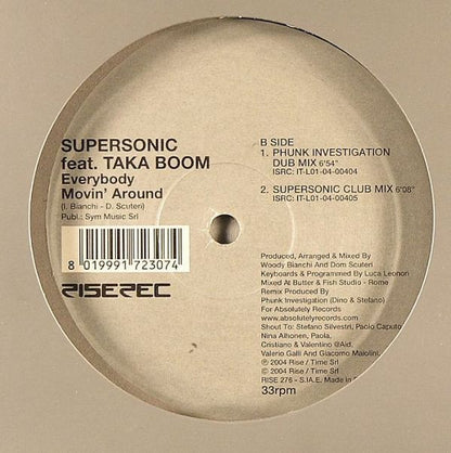 Supersonic (4) feat. Taka Boom : Everybody Movin' Around (12")