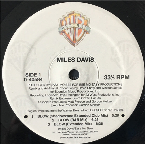 Miles Davis : Blow / Fantasy (12")
