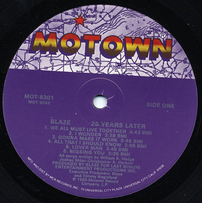 Blaze : 25 Years Later (LP, Album, Glo)