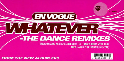 En Vogue : Whatever (The Dance Remixes) (12", Single)