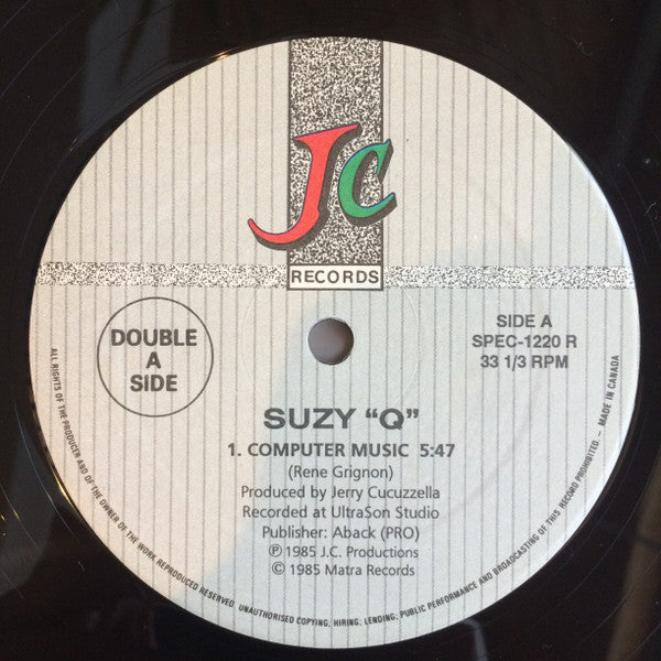 Suzy Q : Computer Music / Get On Up And Do It Again / Harmony (12")