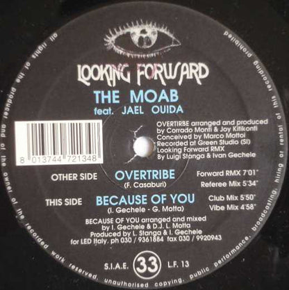 The Moab Feat. Jael Ouida : Overtribe / Because Of You (12")