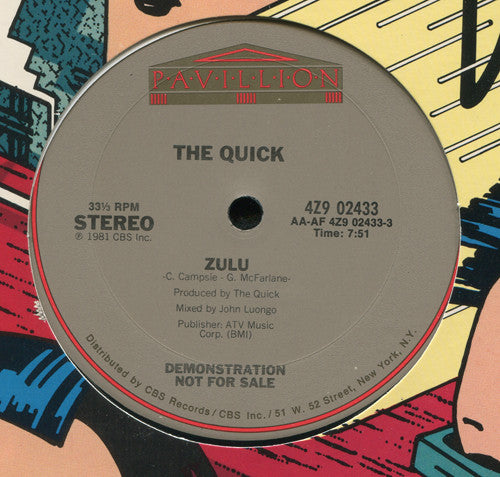 The Quick : Zulu (12", Promo)