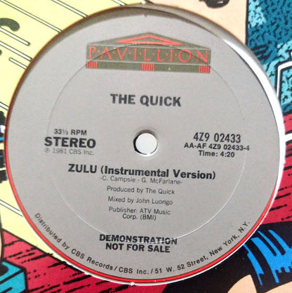 The Quick : Zulu (12", Promo)