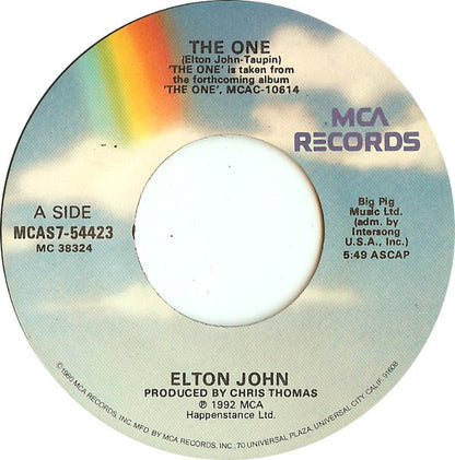Elton John : The One (7", Single)