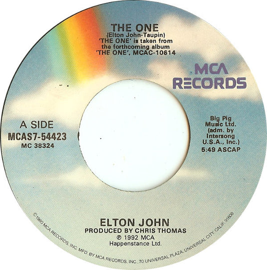 Elton John : The One (7", Single)