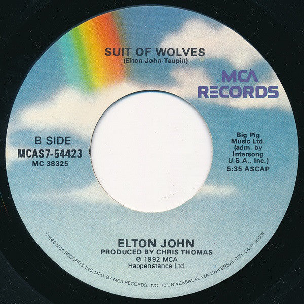 Elton John : The One (7", Single)