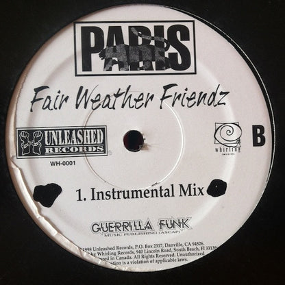 Paris (2) : Fair Weather Friendz (12", Single)