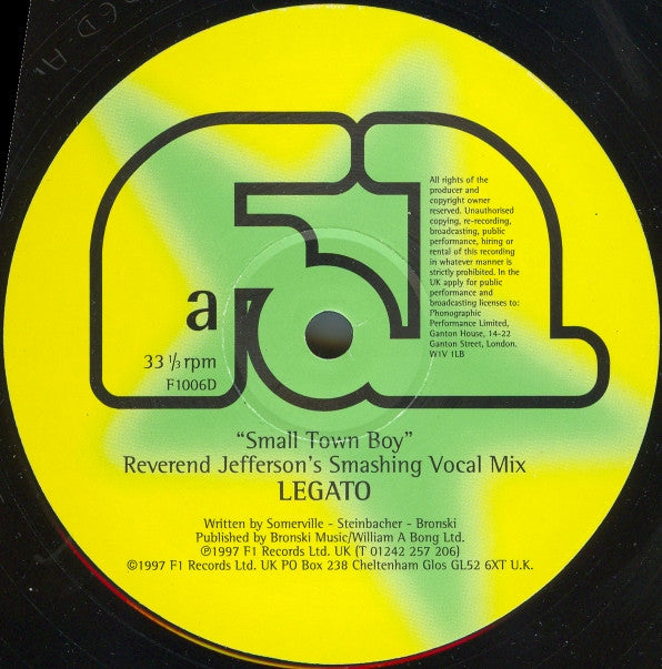 Legato : Small Town Boy (2x12")
