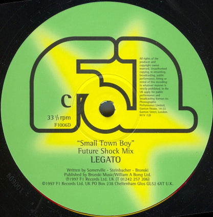 Legato : Small Town Boy (2x12")