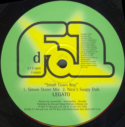 Legato : Small Town Boy (2x12")