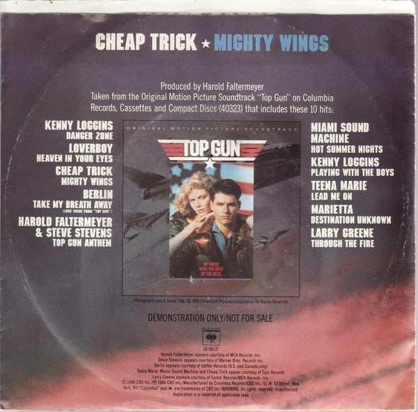 Cheap Trick : Mighty Wings (7", Single, Promo, Styrene)