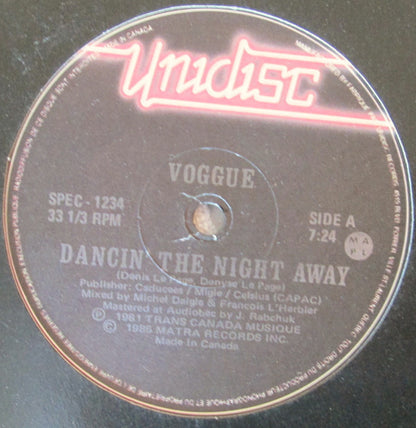 Voggue : Dancin' The Night Away / Love Buzz (12")