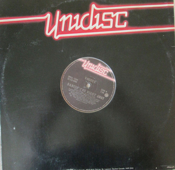 Voggue : Dancin' The Night Away / Love Buzz (12")