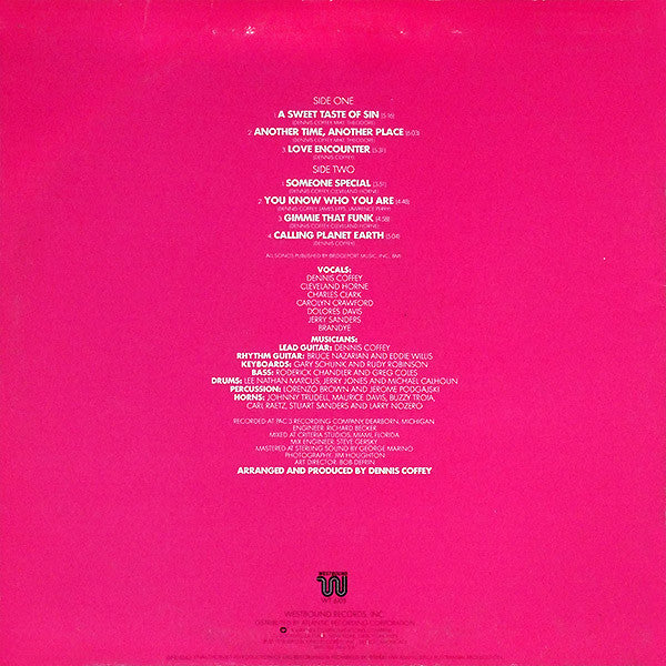 The Dennis Coffey Band : A Sweet Taste Of Sin (LP, Album, MO )