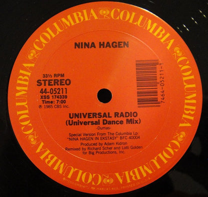 Nina Hagen : Universal Radio (12", Gen)