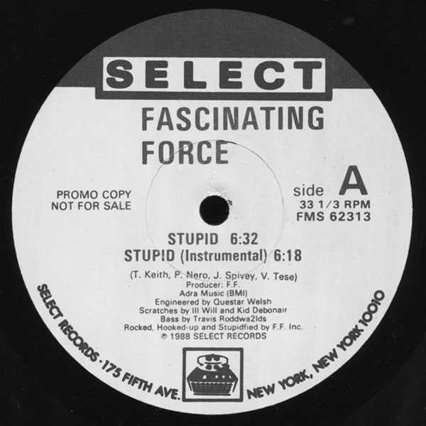 Fascinating Force : Stupid / We Are The Ones (12", Promo)