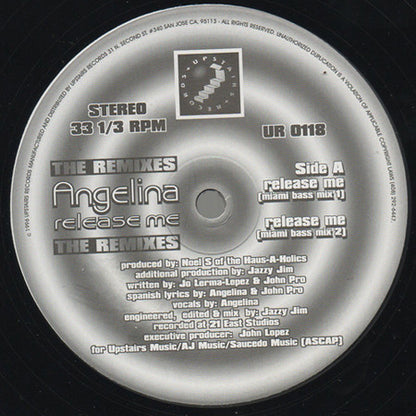 Angelina : Release Me - The Remixes (12")