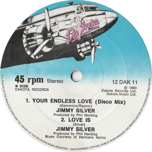 Jimmy Silver : Your Endless Love (12")