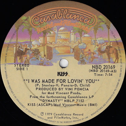 Kiss : I Was Made For Lovin' You (12", S/Sided)