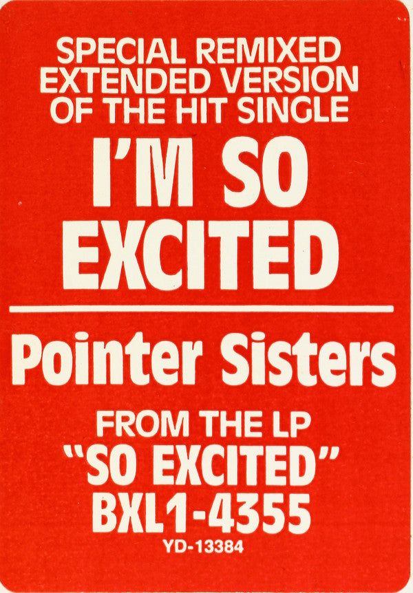 Pointer Sisters : I'm So Excited! (12")